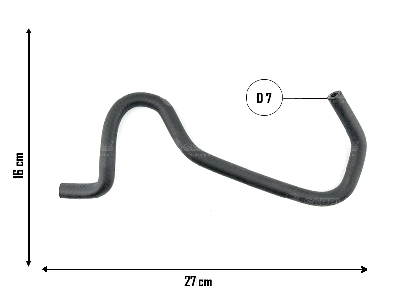 CAUPLAS MANGUERA VASO DE EXPANSION INF MERIVA OEM:13127103 =YACO 3564/4062