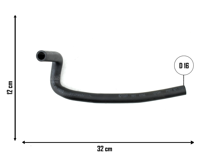 CAUPLAS MANGUERA DE VENTILACION CHEVROLET MONZA OEM:90144091 90156299