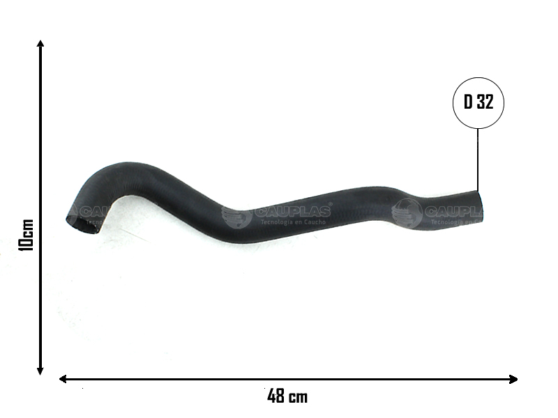 CAUPLAS MANGUERA RADIADOR INFERIOR CHEVROLET S10 OEM:15980808