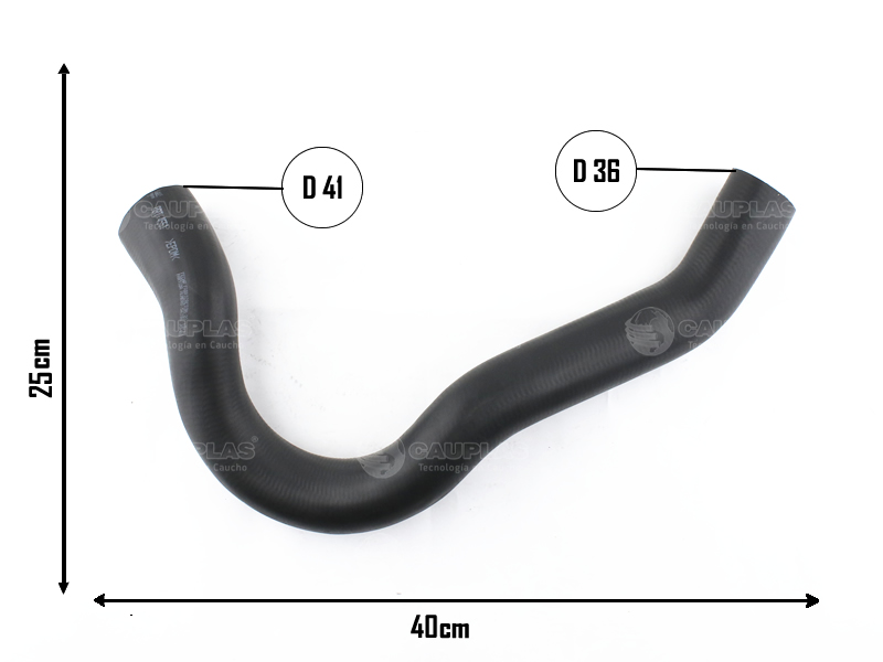 CAUPLAS MANGUERA RADIADOR INFERIOR GM SILVERADO OEM:460326KZ =YACO 80