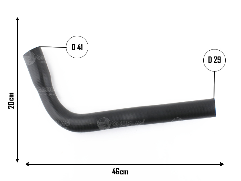 CAUPLAS MANGUERA RADIADOR SUPERIOR GM SILVERADO GRAND BLAZER