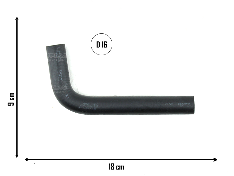 CAUPLAS MANGUERA CALEFACTOR A TERMOSTATO GM SILVERADO OEM:93211455