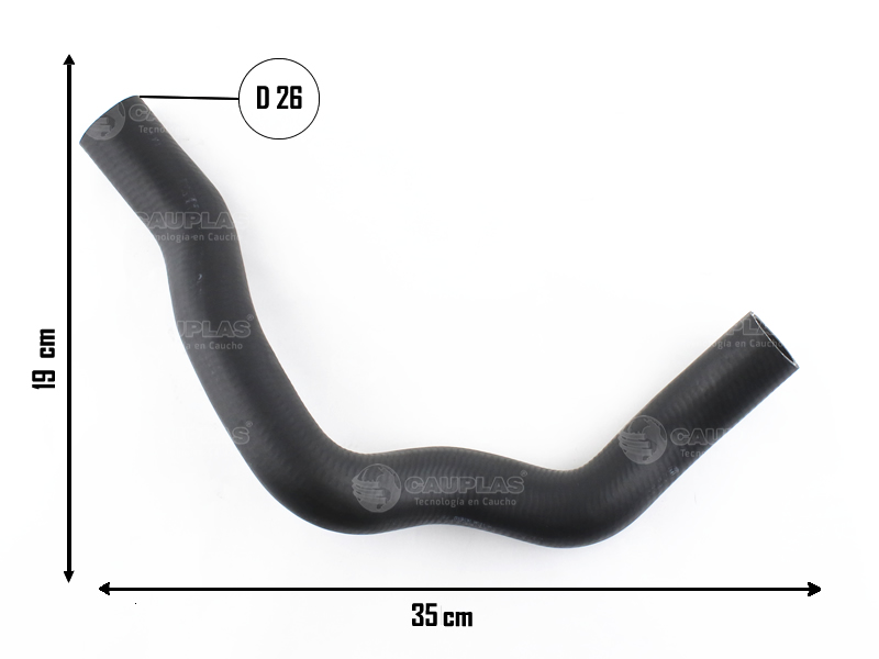 CAUPLAS MANGUERA RADIADOR INFERIOR GM SPARK OEM:96591465 =YACO 3985
