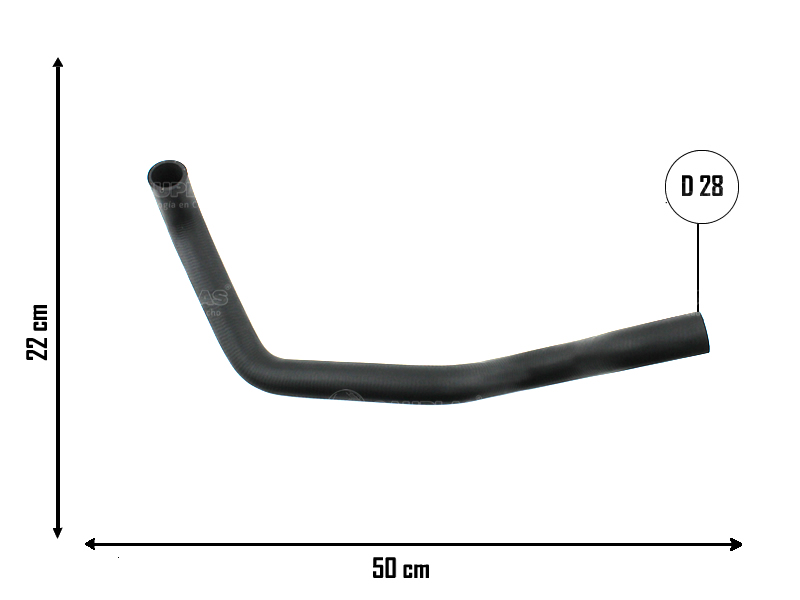 CAUPLAS MANGUERA RADIADOR INFERIOR GM SPARK OEM:96455322 =YACO 3991