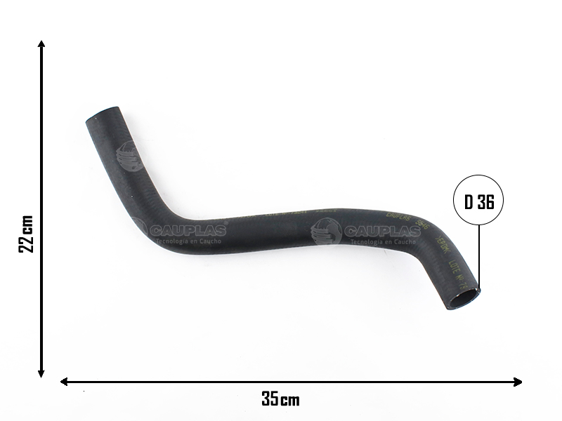 CAUPLAS MANGUERA RADIADOR SUPERIOR GM SPARK  =YACO 3969