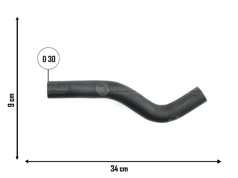 CAUPLAS MANGUERA RADIADOR SUPERIOR CHEVROLET SPARK GT OEM:42529914  96676611  95153879  96676610
