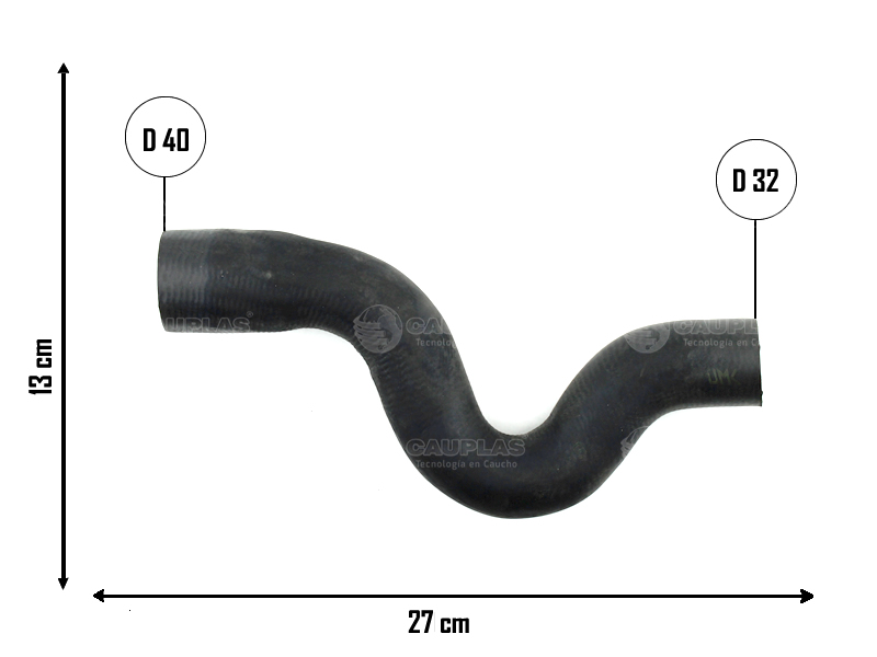 CAUPLAS MANGUERA RADIADOR SUPERIOR CHEVROLET VECTRA II OEM:1336485 =YACO 3373