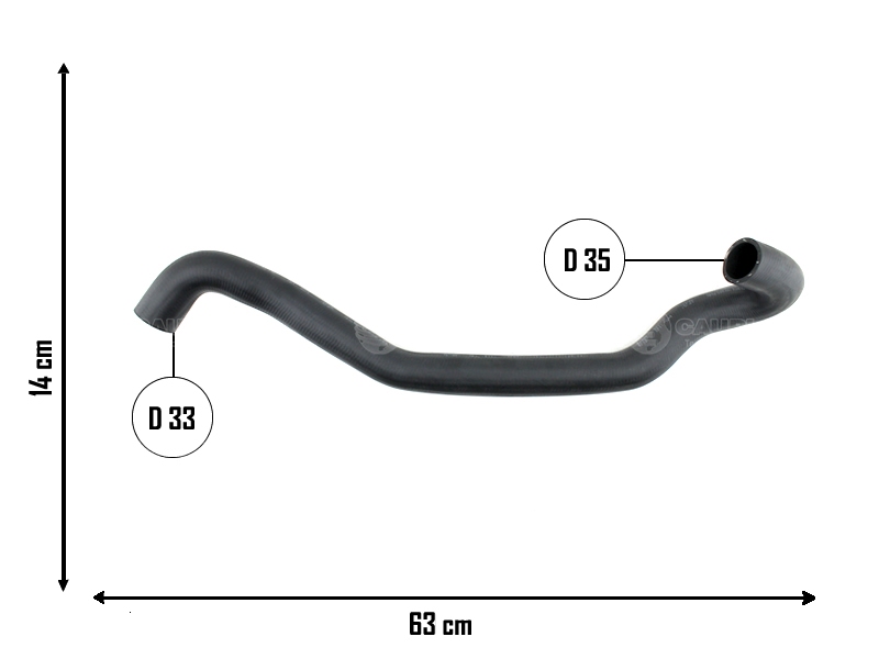 CAUPLAS MANGUERA RADIADOR SUPERIOR CHEVROLET VECTRA 97/05 OEM:90572043 =YACO 2471