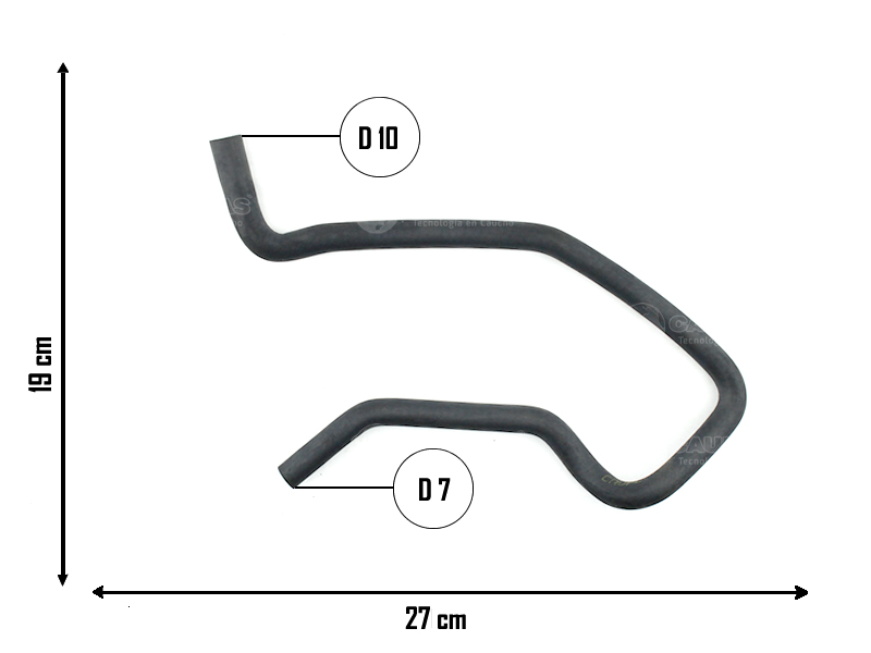 CAUPLAS MANGUERA VASO DE EXPANSION VECTRA II OEM:90499810 =YACO 2480