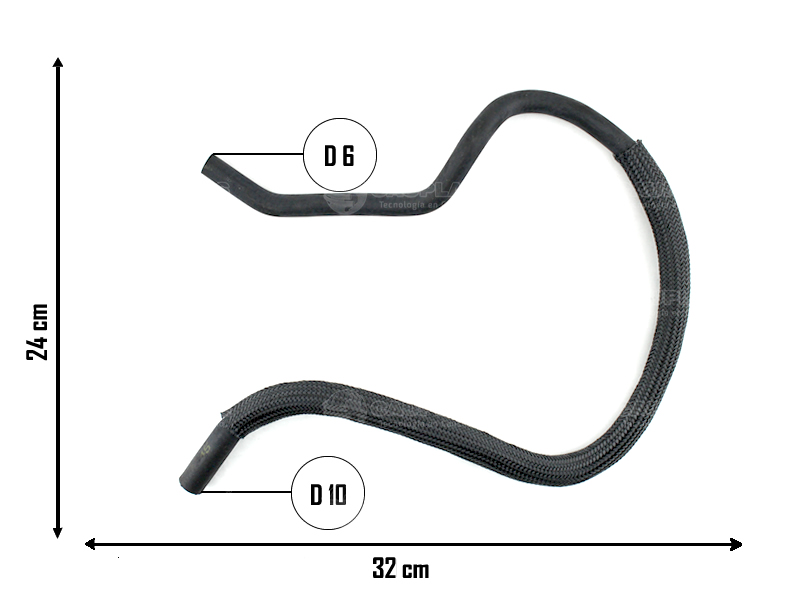 CAUPLAS MANGUERA VASO DE EXPAN. A RAD CHEVROLET VECTRA 97/05 OEM:9128570 =YACO 2473