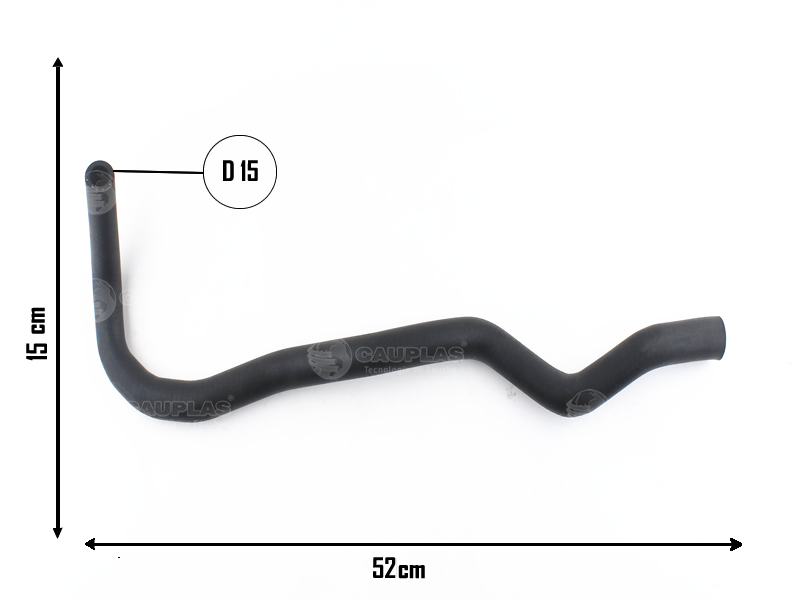 CAUPLAS MANGUERA CALEFACTOR SALIDA FIAT 500 OEM:51764961 =YACO 4259