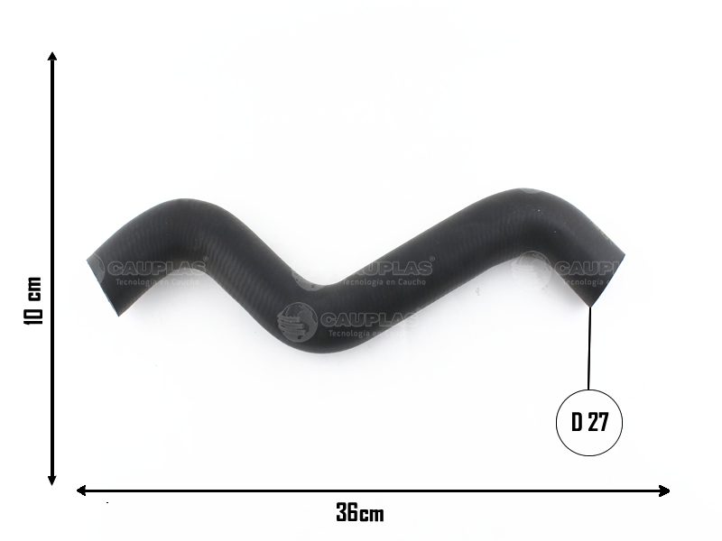 CAUPLAS MANGUERA RADIADOR SUPERIOR FIAT 500 OEM:51793491 =YACO 4151