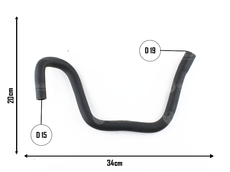 CAUPLAS MANGUERA CALEFACTOR ENTRADA PEUG 505 OEM:6458690 =YACO 192