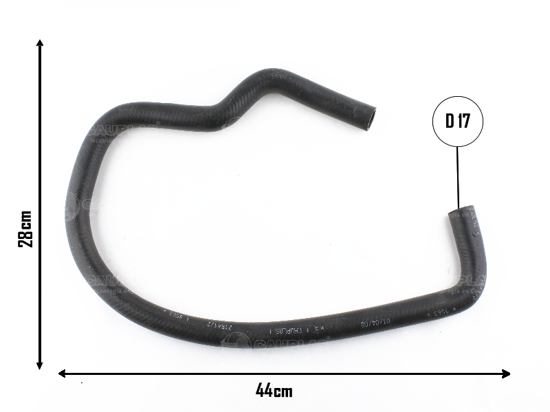 CAUPLAS MANGUERA CALEFACTOR SALIDA PEUG 505 OEM:6464730 =YACO 1191