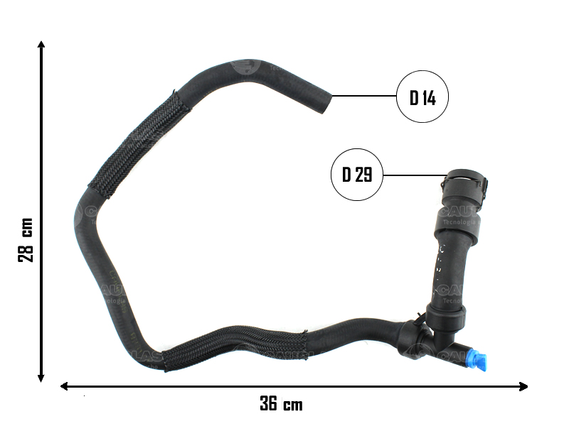CAUPLAS MANGUERA PASO DE AGUA FIAT TORO