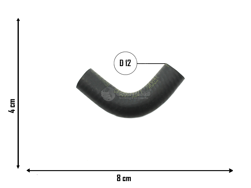 CAUPLAS MANGUERA CALEFACTOR A VALVULA PEUG 504 OEM:6464143 =YACO 21
