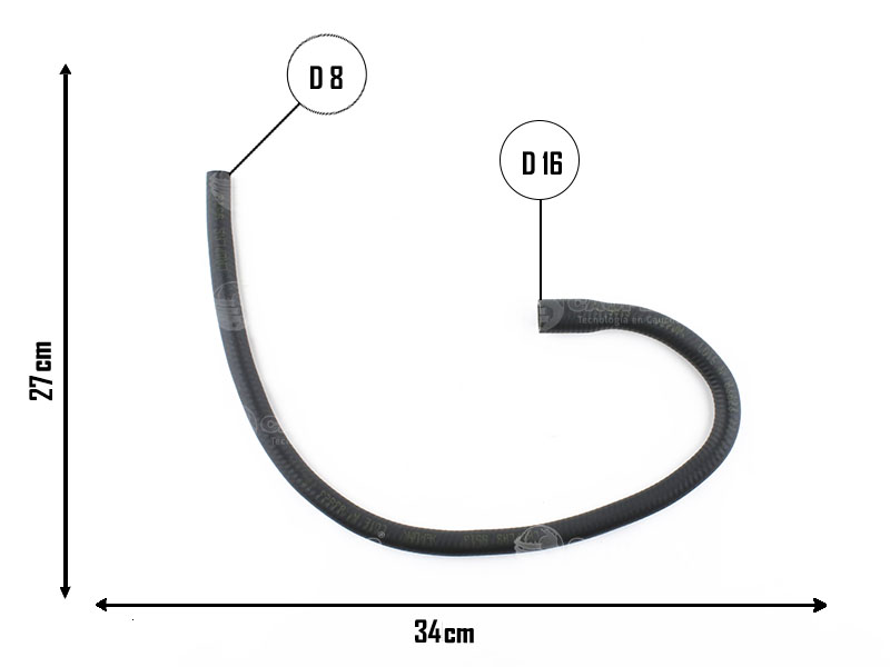 CAUPLAS MANGUERA CALEFACTOR A MULTIPLE PEUG 504 OEM:351171 =YACO 18
