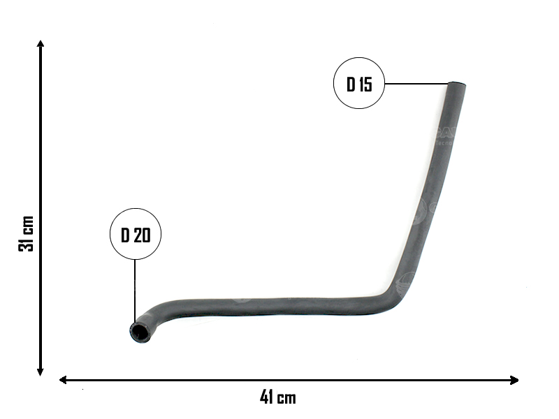 CAUPLAS MANGUERA CALEFACCION FIAT DUNA UNO I OEM:5972496 =YACO 1347