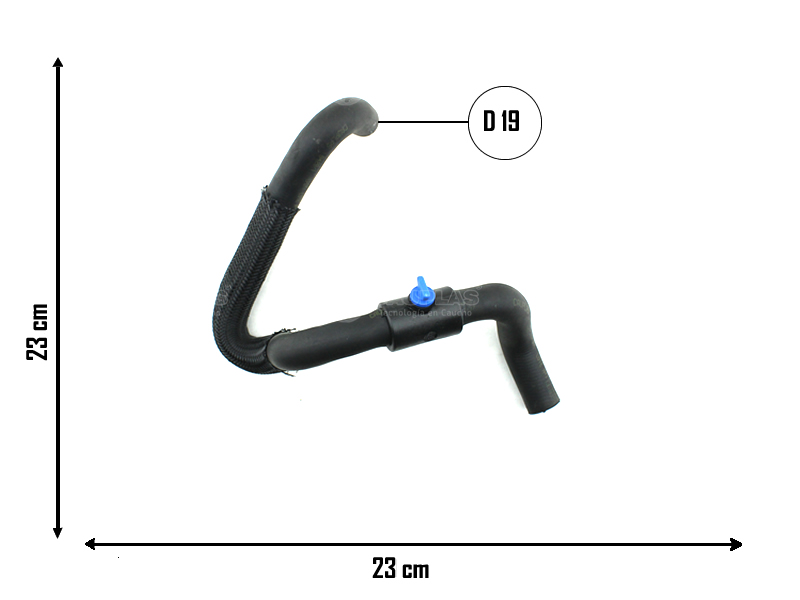CAUPLAS MANGUERA CALEFACTOR ENTRADA PEUG 206 207 OEM:6464TN 646633 =YACO 4170