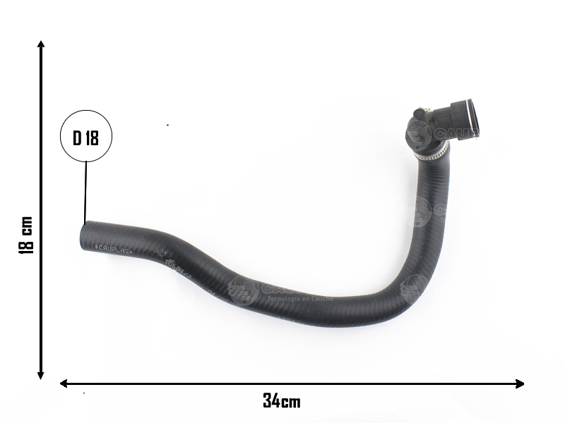 CAUPLAS MANGUERA CALEFACCION ENTRADA PEUGEOT 406 OEM:646614