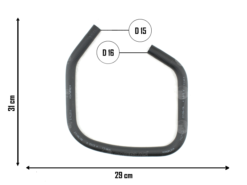 CAUPLAS MANGUERA CALEFACTOR ENTRADA FIAT DUCATO I OEM:7680145
