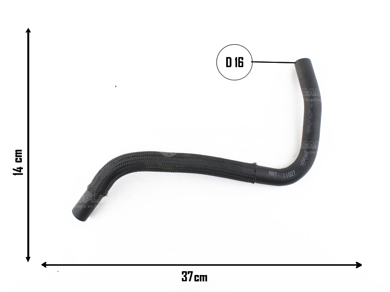 CAUPLAS MANGUERA CALEFACCION ENTRADA FORD RANGER I = YACO 2373