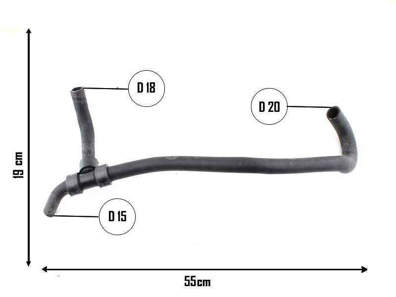 CAUPLAS MANGUERA CALEFACCION FORD FIESTA I =YACO 2497