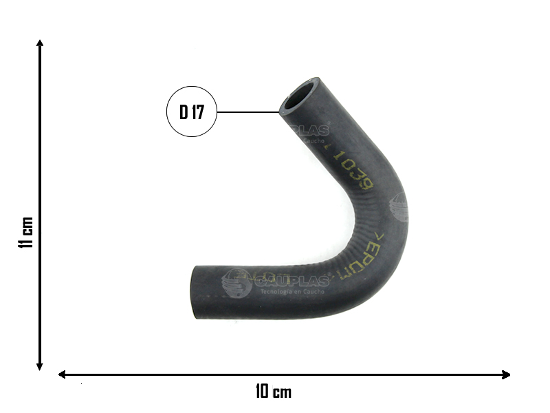 CAUPLAS MANGUERA CALEFACCION FORD FIESTA I =YACO 3407