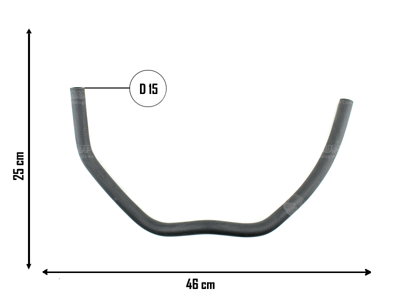 CAUPLAS MANGUERA CALEFACCION FORD FIESTA I =YACO 2498