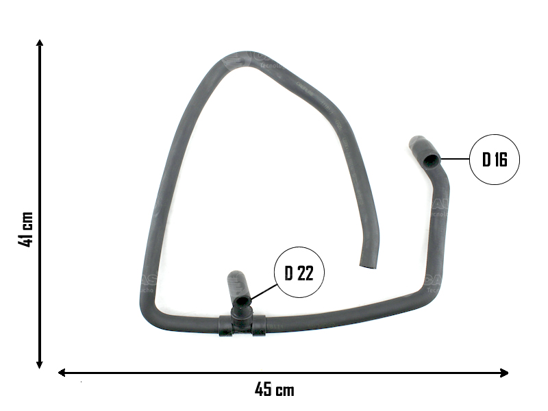 CAUPLAS MANGUERA CALEFACCION FORD FIESTA I =YACO 2393