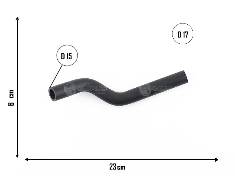 CAUPLAS MANGUERA CALEFACTOR ENTRADA FIAT PUNTO I
