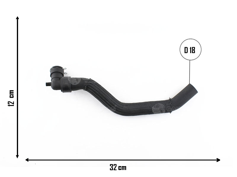 CAUPLAS MANGUERA CALEFACTOR SALIDA PEUG 307 OEM:6466CE