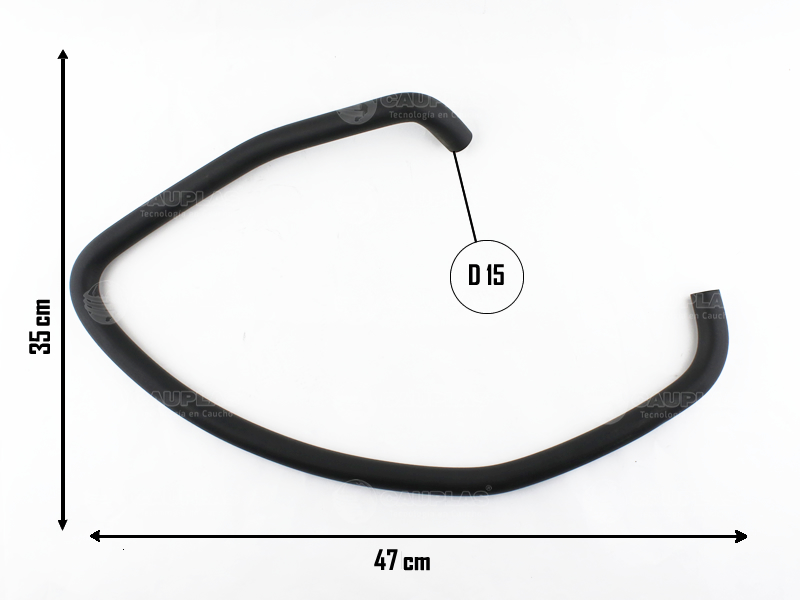 CAUPLAS MANGUERA CALEFACCION SALIDA PEUG 505 OEM:1317170 =YACO 975