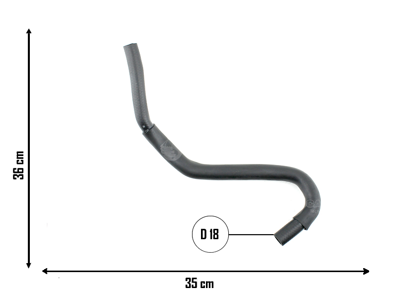 CAUPLAS MANGUERA CALEFACCION ENTRADA TOYOTA HILUX III OEM:8724504260