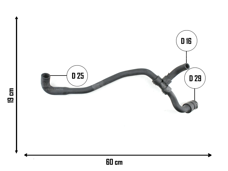 CAUPLAS MANGUERA CALEFACCION VW GOLF IV