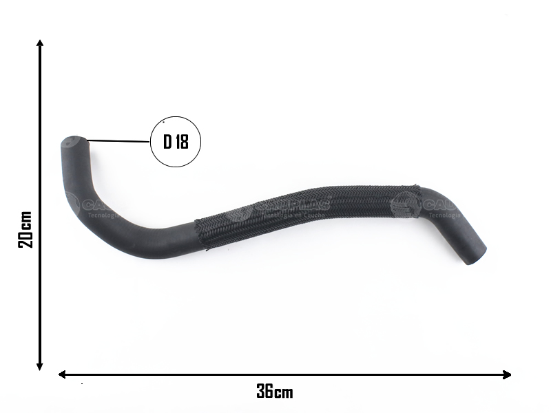 CAUPLAS MANGUERA CALEFACTOR ENTRADA VW FOX OEM: 5Z0121157E
