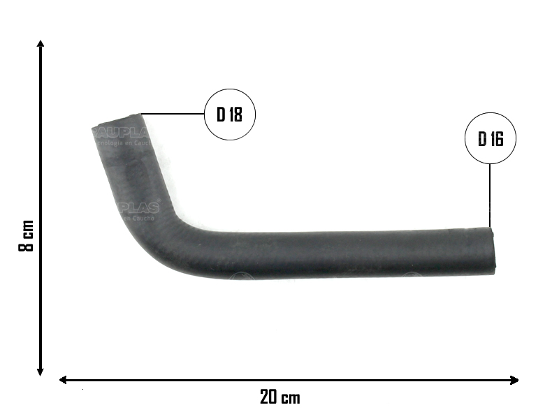 CAUPLAS MANGUERA CALEFACTOR TOYOTA HILUX I
