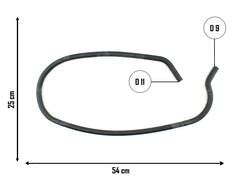 CAUPLAS MANGUERA CALEFACCION PEUG 504 505 OEM:1419419 =YACO 889