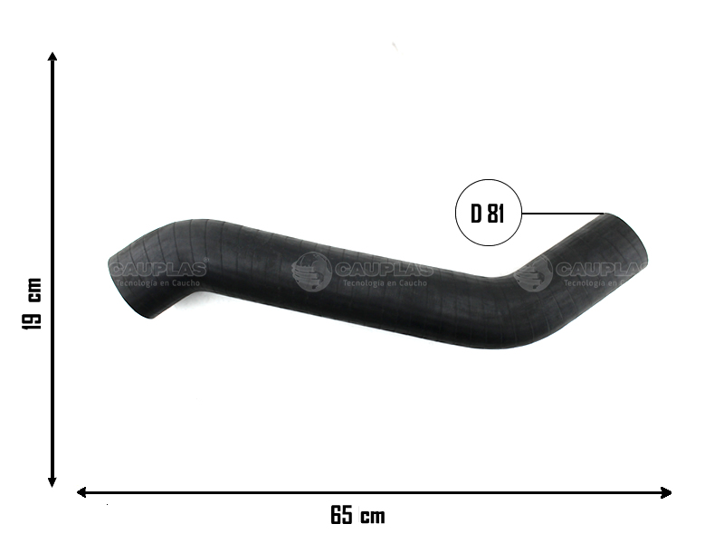 CAUPLAS MANGUERA CIRCULACION DE AIRE FORD CARGO OEM:BC456K863DB