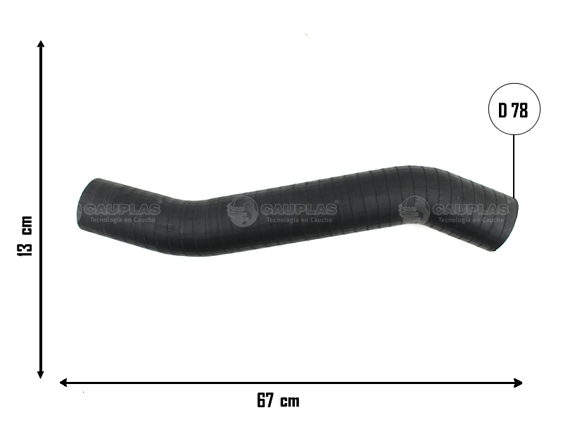 CAUPLAS MANGUERA CIRCULACION DE AIRE FORD CARGO  =YACO 3996