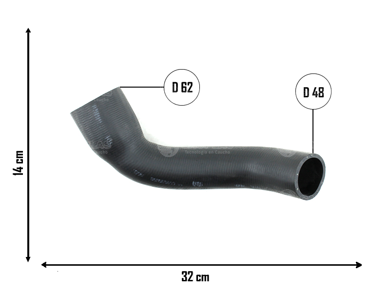 CAUPLAS MANGUERA CIRCULACION DE AIRE FORD TRANSIT OEM:1C156C646AE