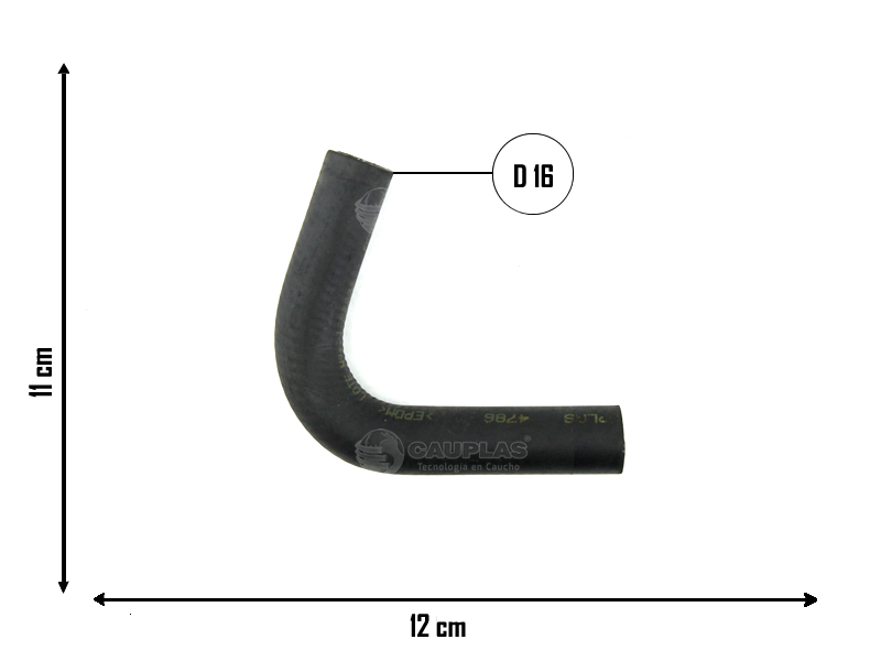 CAUPLAS MANGUERA CIRCULACION DE AGUA CHEVROLET S10