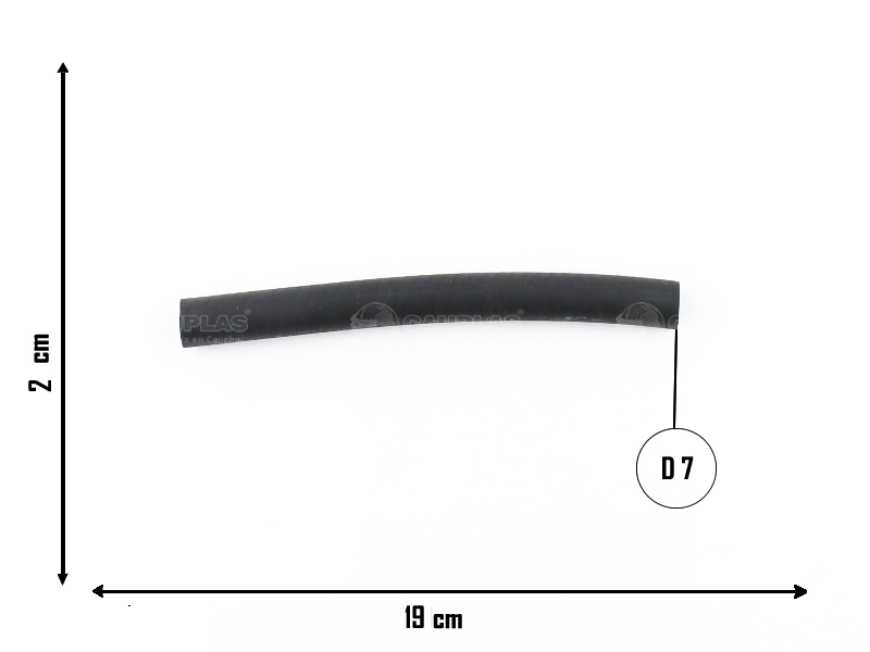 CAUPLAS MANGUERA CONEXION A TERMOSTATO TOYOTA HILUX IV SW4 OEM:162610L030