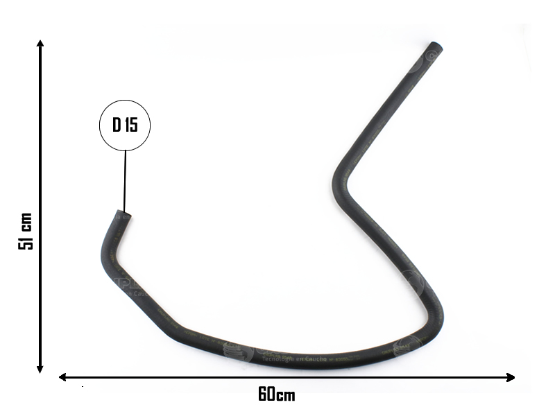 CAUPLAS MANGUERA CALEFACCION PEUGEOT 504 OEM:6464463 =YACO 3314