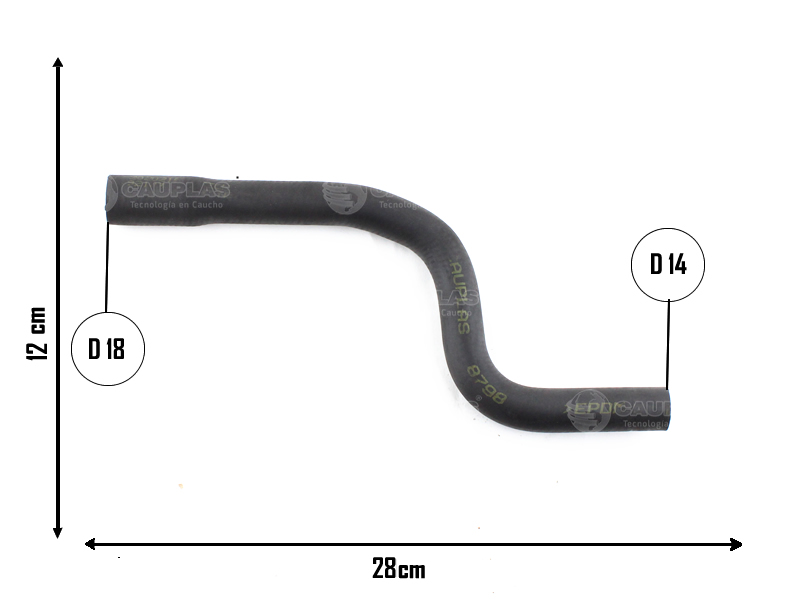 CAUPLAS MANGUERA VASO DE EXPANSION FIAT NUEVA DUCATO 