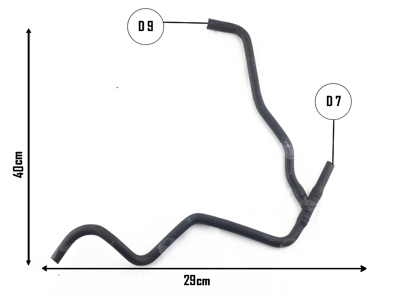 CAUPLAS MANGUERA PASO DE AGUA A RADIADOR VW FOX OEM: 5Z0122447AD