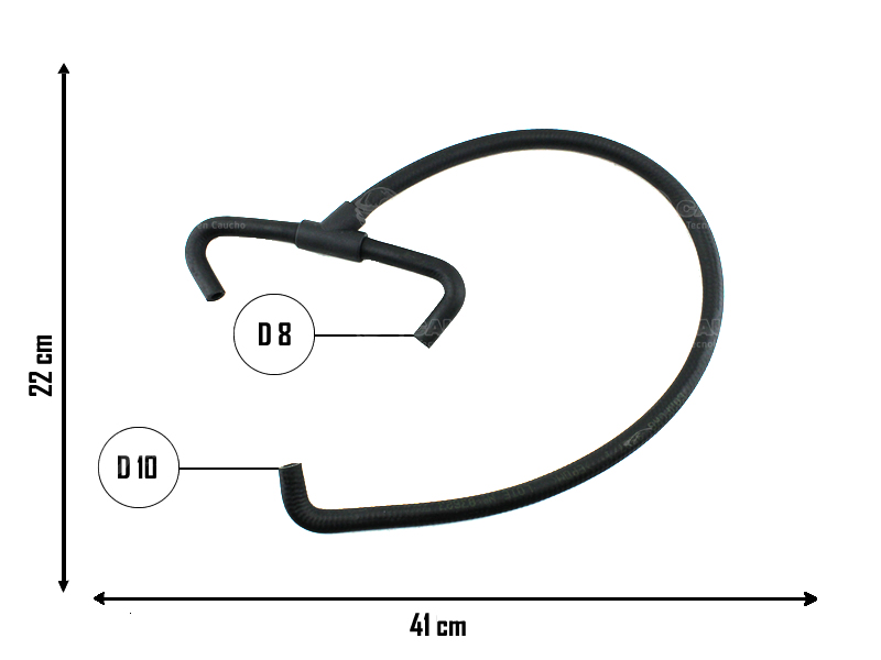 CAUPLAS MANGUERA DERIVADOR A RADIADOR PEUGEOT 405