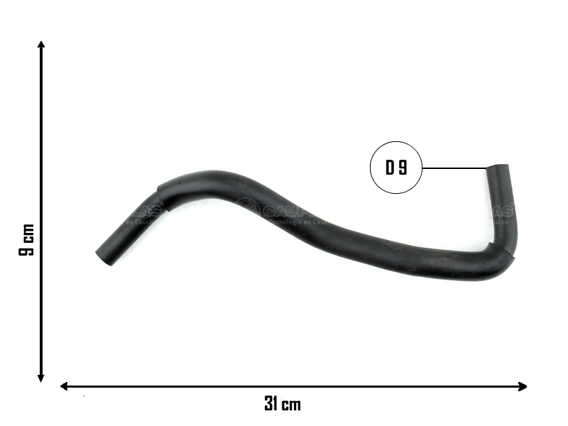 CAUPLAS MANGUERA VASO DE EXPAN SUP A DERIVADOR PEUGEOT EXPERT OEM:1307PF0