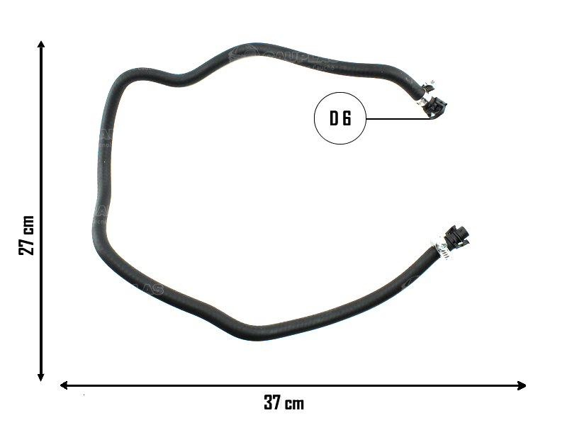 CAUPLAS MANGUERA VASO DE EXPANSION A RAD CITROEN PICASSO OEM:1307YP