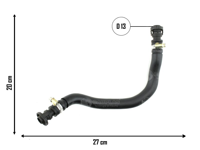 CAUPLAS MANGUERA CIRCULACION DE AIRE VW VENTO OEM:07K103211B